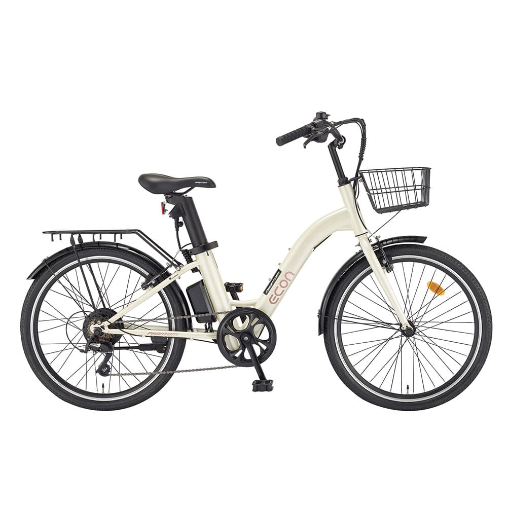 2022 팬텀 이콘 플러스 24 시티형 바구니 전기 자전거
